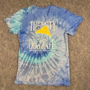 The Salty Dog Hilton Head Women’s T Shirt Tie Dye Blue Green Size Small EUC 261